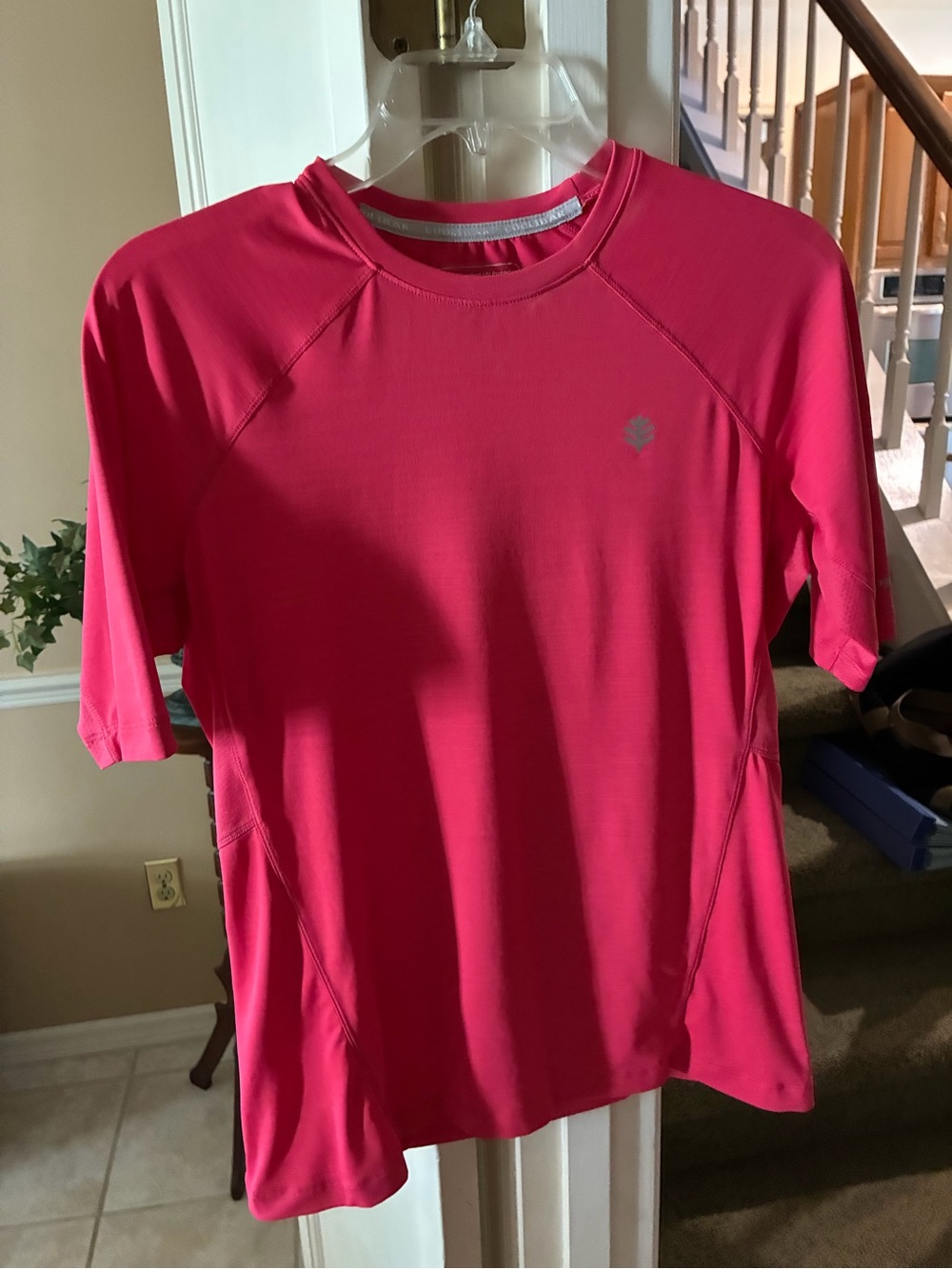 Coolibar Short-Sleeve Performance Top - Hot Pink